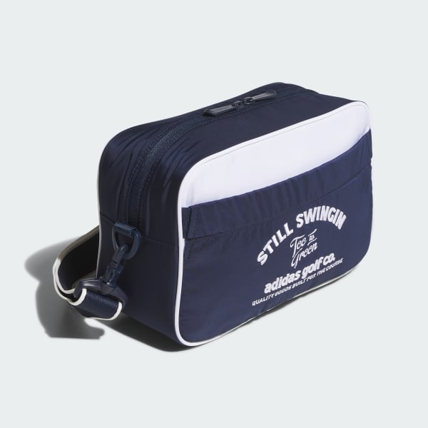 Blue Graphic Round Pouch