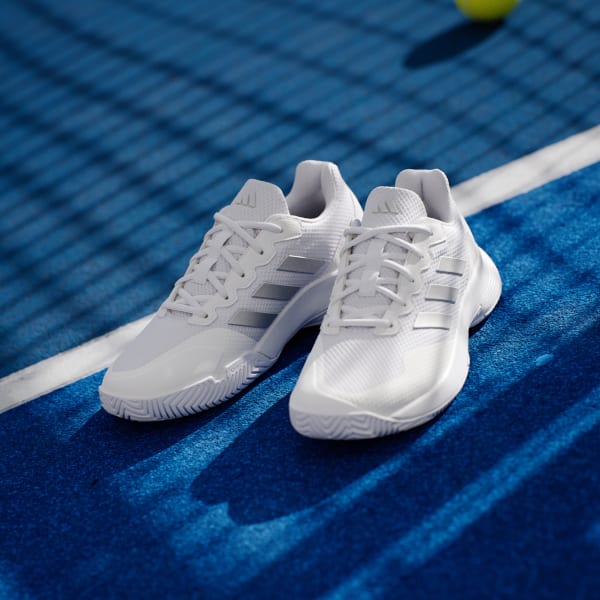 adidas Gamecourt 2.0 Tennis Sneakers - White | Free Shipping