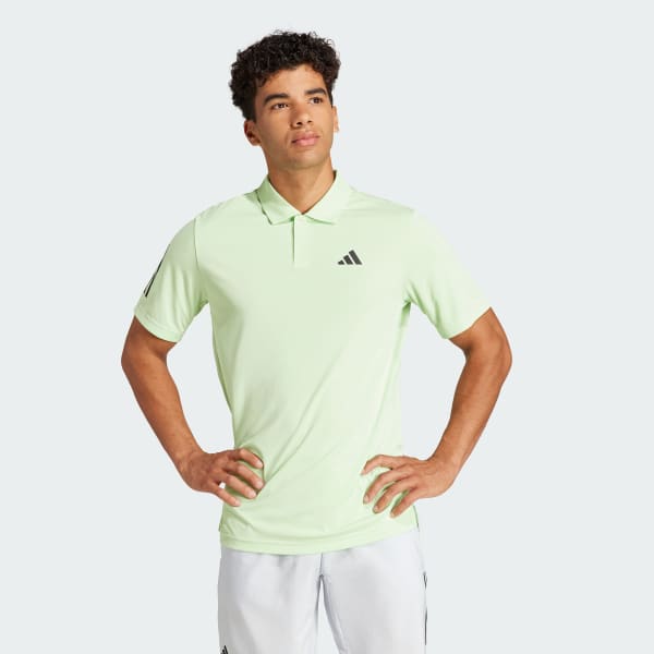 Green Club 3-Stripes Tennis Polo Shirt
