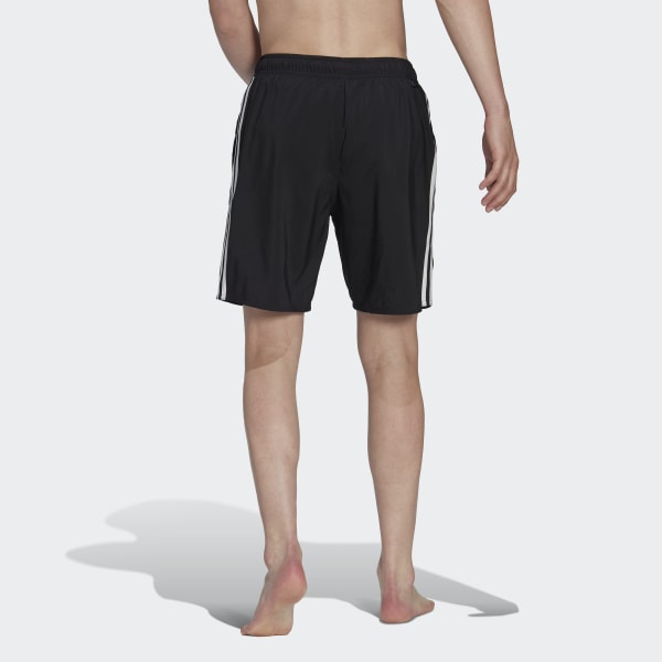 cierna Plavecké šortky 3-Stripes CLX