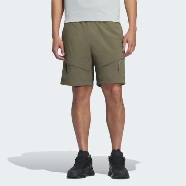 グリーン シティエスケープ ルーズフィット ストレッチ ウーブンショーツ