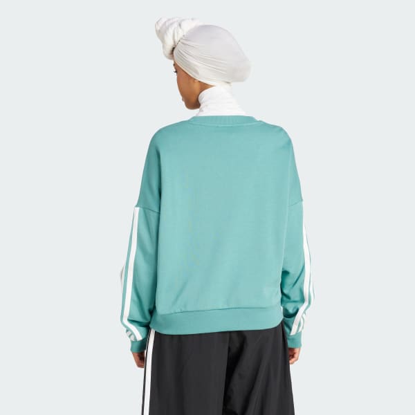 Turquesa Polera Essentials 3 Tiras Tela French Terry