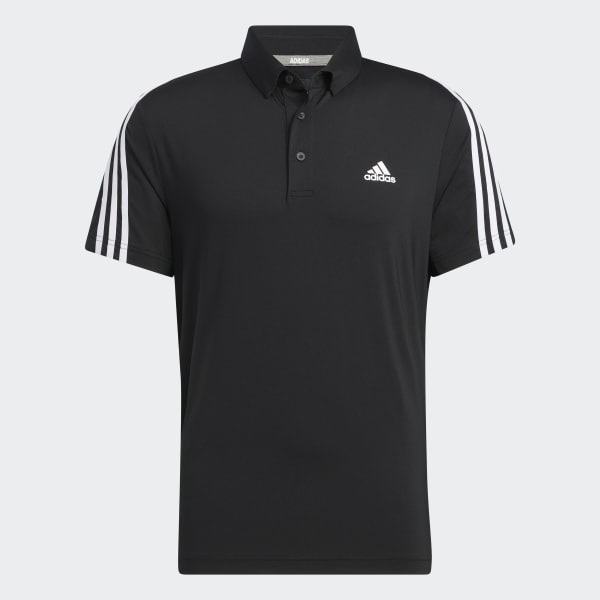 adidas AEROREADY 3 Stripes Polo Shirt Black adidas Malaysia
