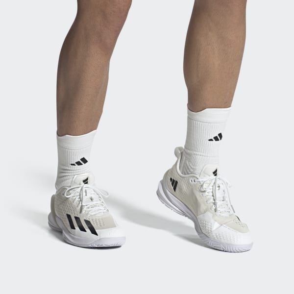 Wit adizero Cybersonic Tennis Schoenen