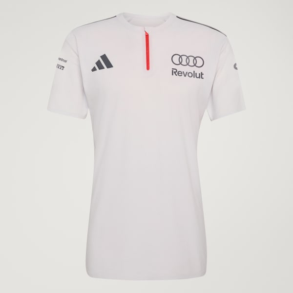 Beyaz AUDI REVOLUT F1 TEAM ENGINEERS & MARKETING SHORT SLEEVE POLO