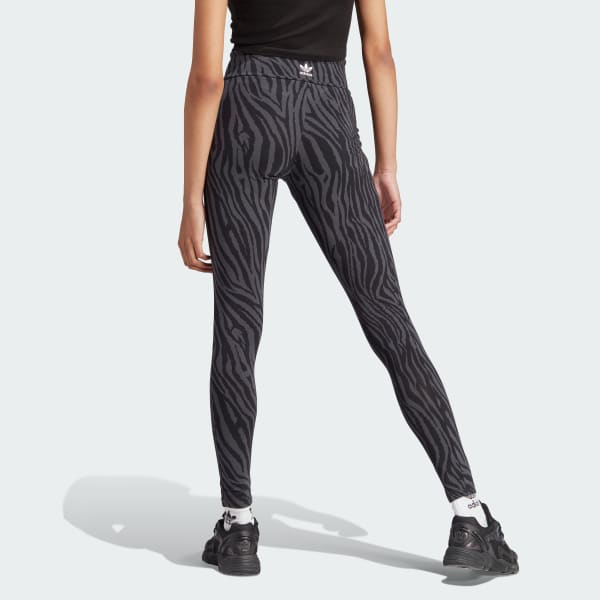 adidas Allover Zebra Animal Print Essentials Tights - Grey | Women\'s  Lifestyle | adidas US
