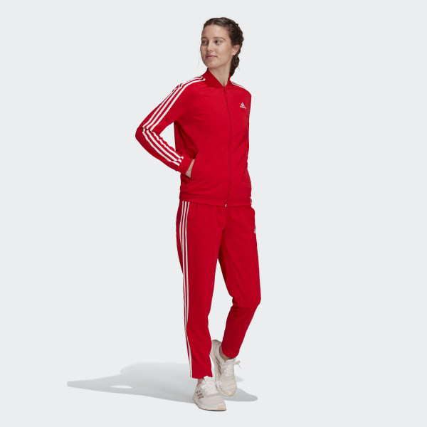 adidas Essentials 3-Stripes Track Suit - Red | H10157 | adidas US
