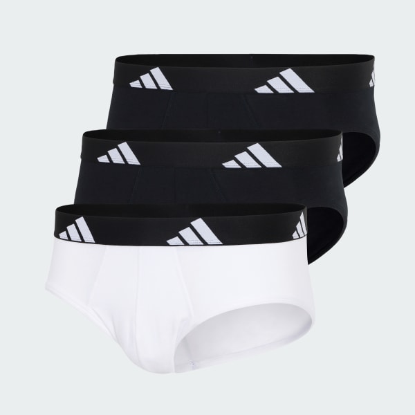 Black ACTIVE FLEX COTTON BRIEF 3 PACK UNDERWEAR