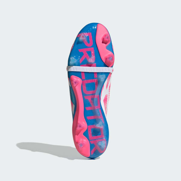 White Predator Elite Fold-Over Tongue Firm Ground Boots