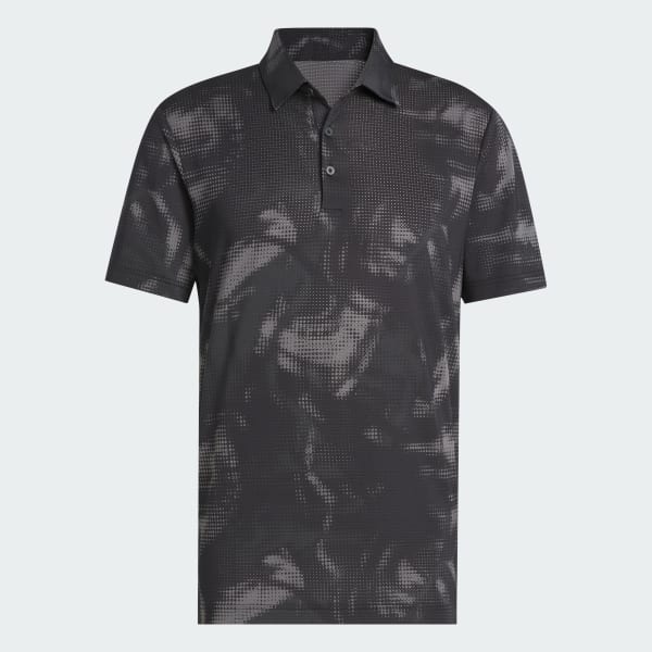 Đen Áo Polo Lưới In Họa Tiết Ultimate365