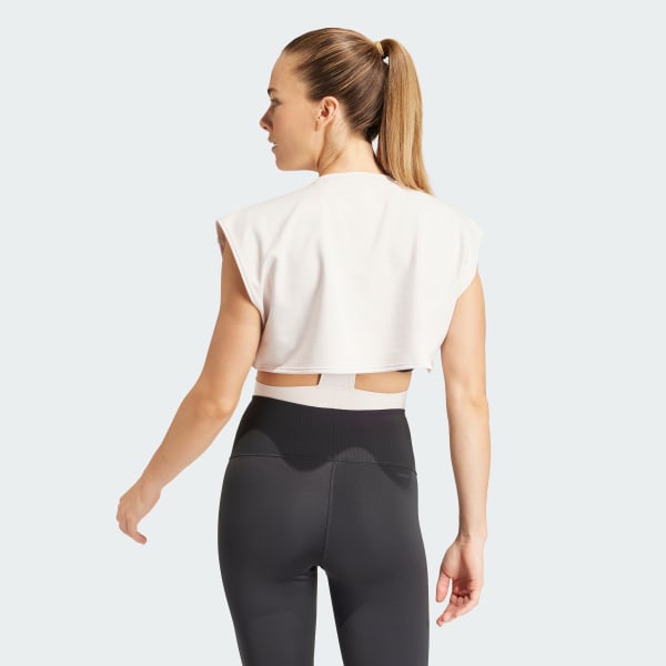 Pink Power AEROREADY Crop Sleeveless Tee