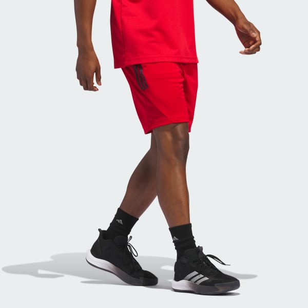 Red Legends 3-Stripes Basketball Shorts