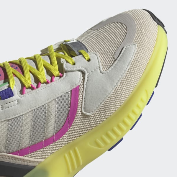 White ZX 5K Boost Sneakers