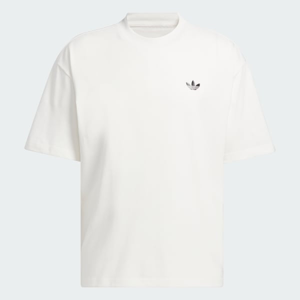 Blanco Polera Estampada (Unisex)