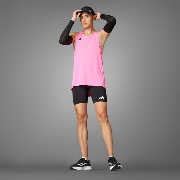 Svart Adizero Running Short Pocket Tights