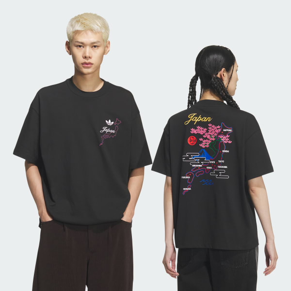 ブラック ジャパン半袖Tシャツ