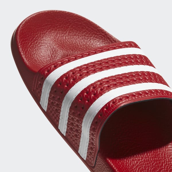 adidas Adilette Slides - Red | adidas 