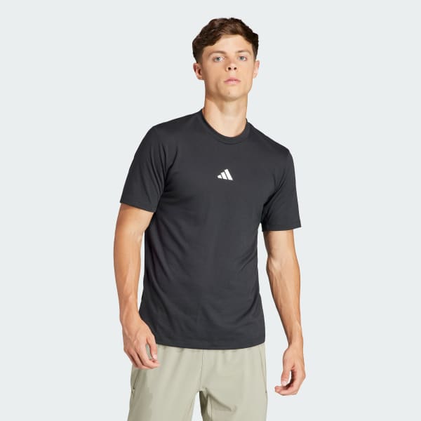 Negro Playera Workout Logo