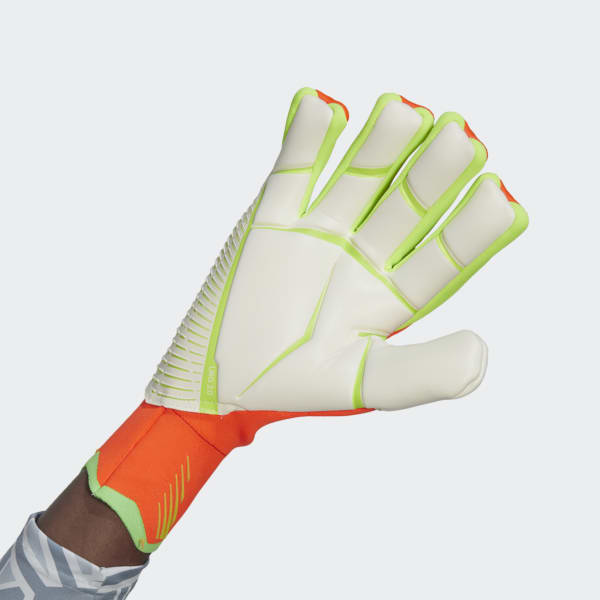 Orange Predator Edge Fingersave Pro Goalkeeper Gloves DVJ64