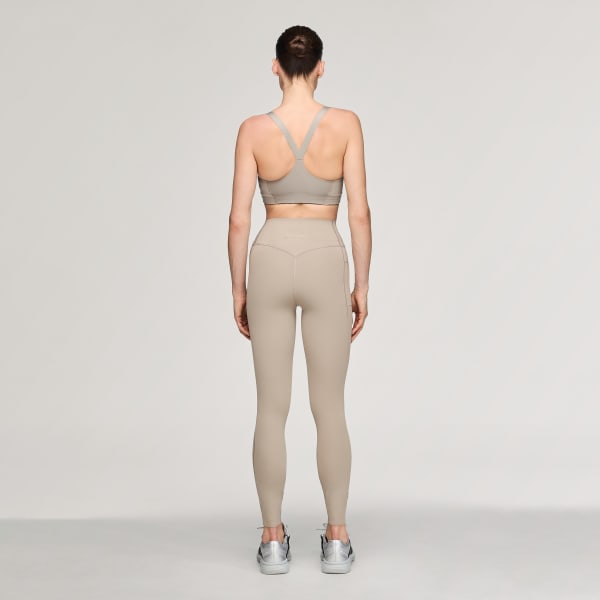 Beige adidas x entire studios 옵티메 트레이닝 브라 미디엄 서포트