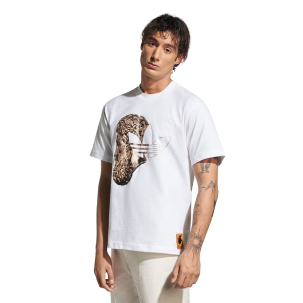 Beyaz Emre Yusufi Tişört Beyaz & Altın