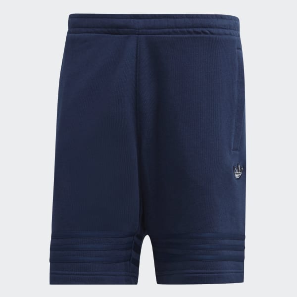 adidas Silver Outline Shorts - Blue 