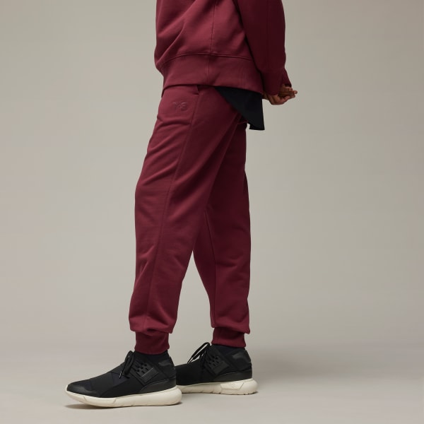 Red adidas cuffed pants clearance