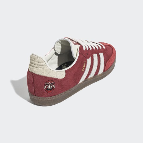 Red adidas cheap samba trainers