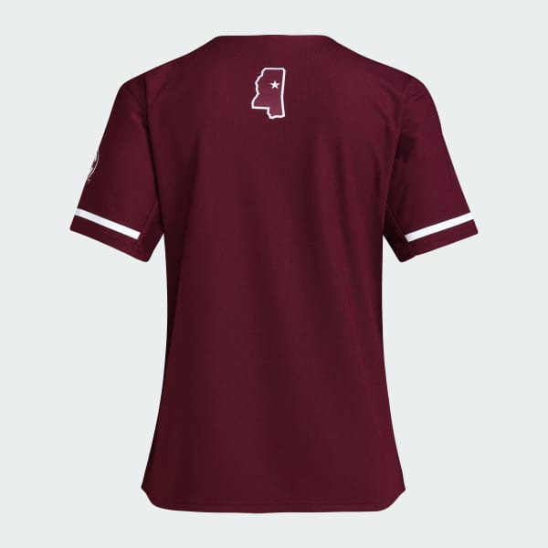 Adidas Mississippi State One Button Softball Jersey WORLDWIDE DELIVERY