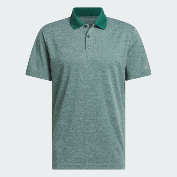 Green Adi Performance Heathered Polo Shirt