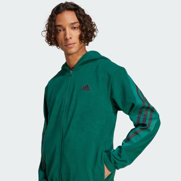 i*e様 Y-3 3-STRIPES HOODIE ZIP-UP PARKA adidas Future Icons 3-Stripes Polar Fleece Full-zip Hoodie - Green