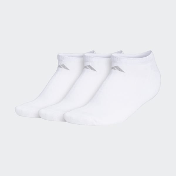 White Cushioned No-Show Socks 3 Pairs HFB95A