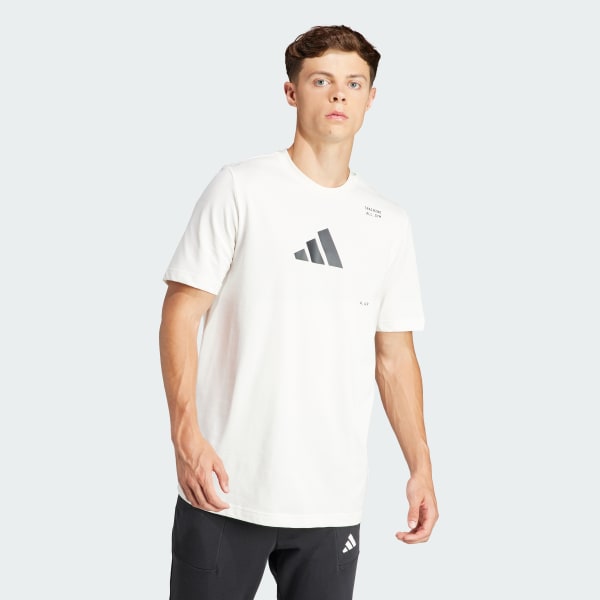Blanco Camiseta Estampada All-Gym Category
