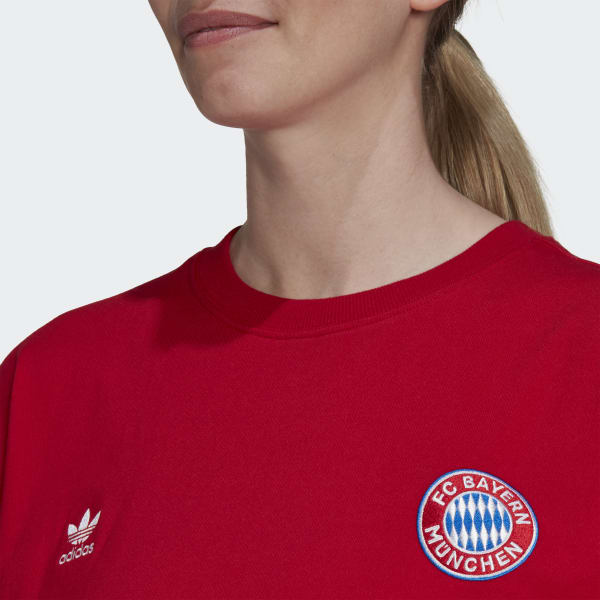 Red FC Bayern Essentials Trefoil T-Shirt