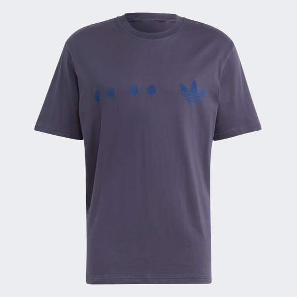 blauw adidas RIFTA City Boy Graphic T-shirt