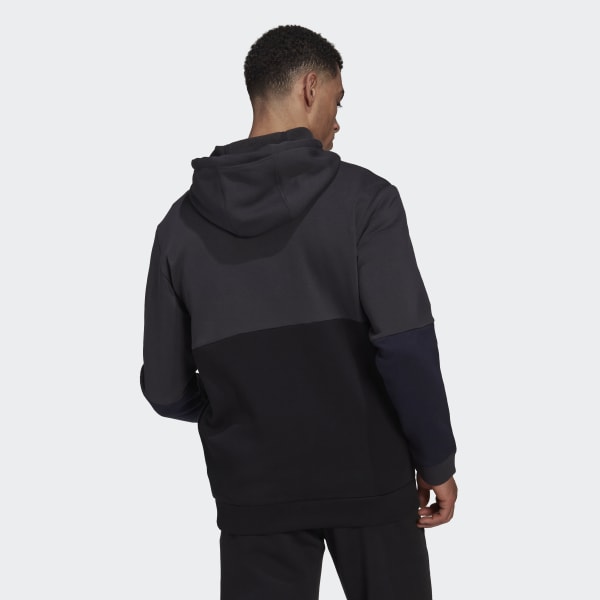 Γκρι Essentials Colorblock Fleece Full-Zip Hoodie