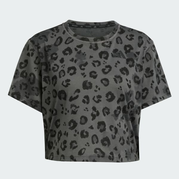 Gri Workout Essentials Print Tişört