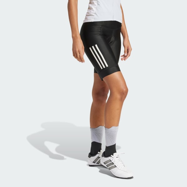 Black Essentials 3-Stripes Padded Cycling Shorts