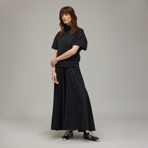 Black Y-3 3-Stripes Short Sleeve Track Top