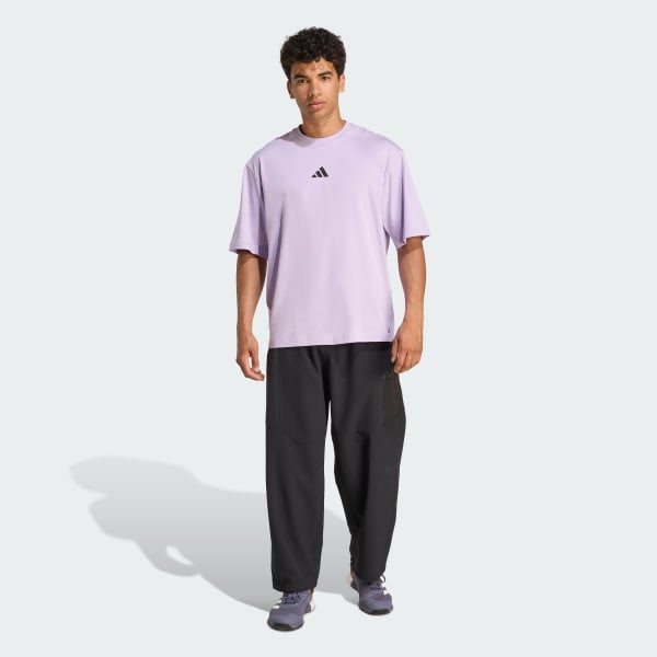 adidas PrimeLift Workout Oversize Tee - Purple | Free Shipping
