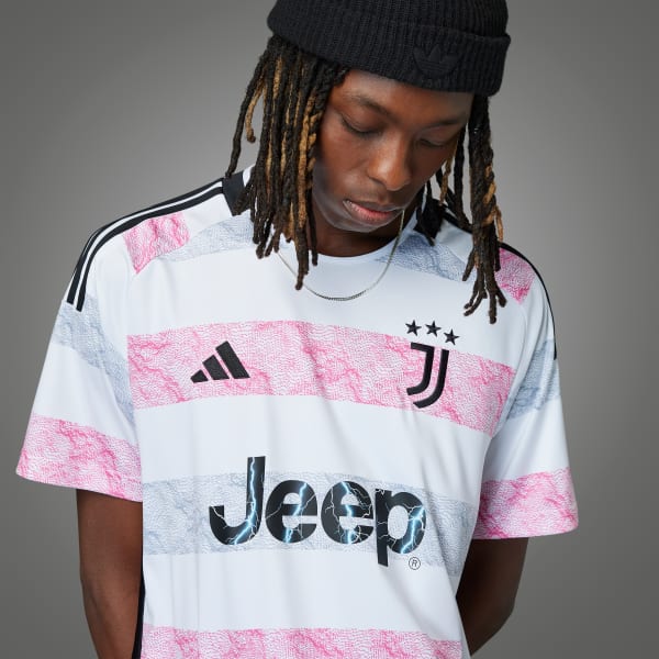 สีขาว เสื้อฟุตบอลชุดเยือน Juventus 23/24