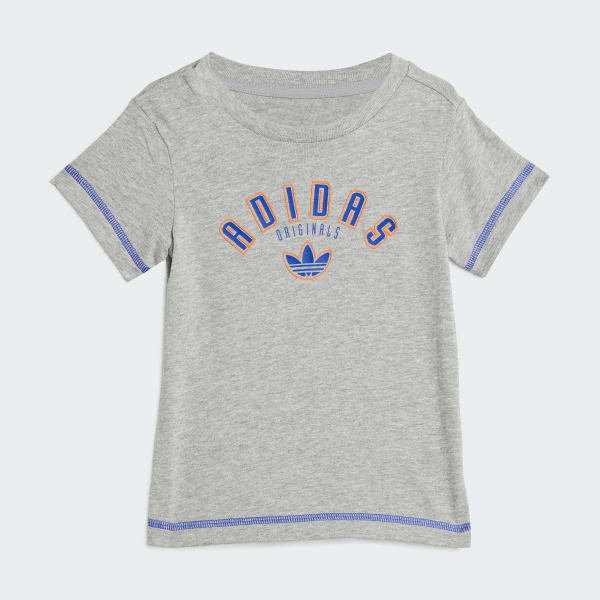 Grey Short Tee Set Kids