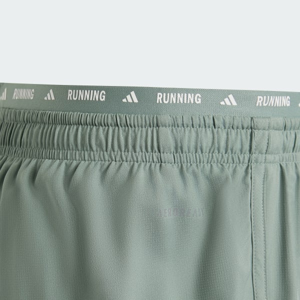 groen Own the Run 3 Stripes 2in1 Short