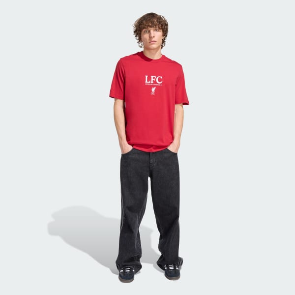 Vermelho T-shirt com Gráfico Sazonal do Liverpool FC