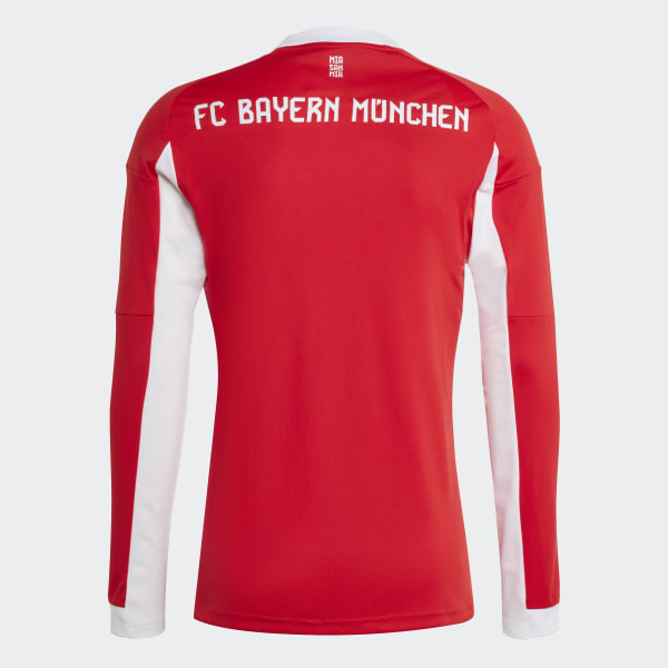 adidas FC Bayern 25/26 Long Sleeve Home Jersey - Red | Free