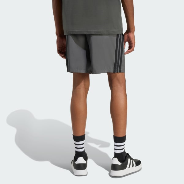 Grey Essentials 3-Stripes Chelsea Shorts
