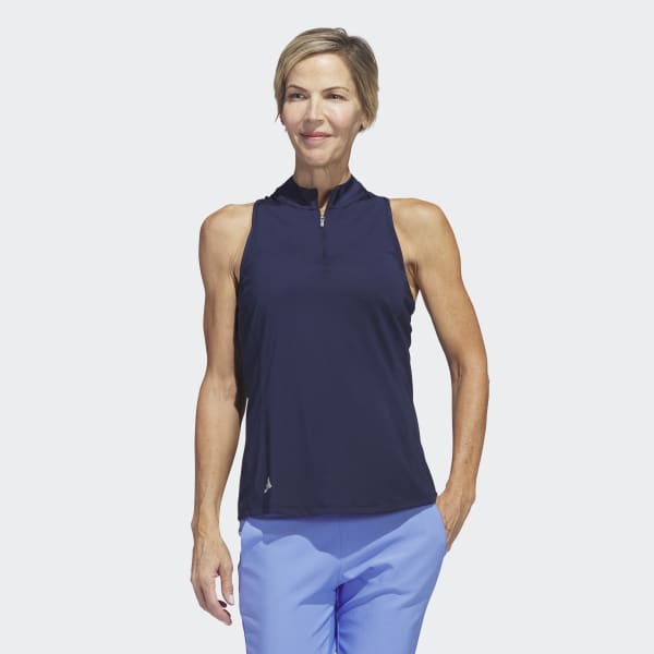 målbar Udfør vinter adidas Sleeveless Racerback Polo Shirt - Blue | Women's Golf | adidas US