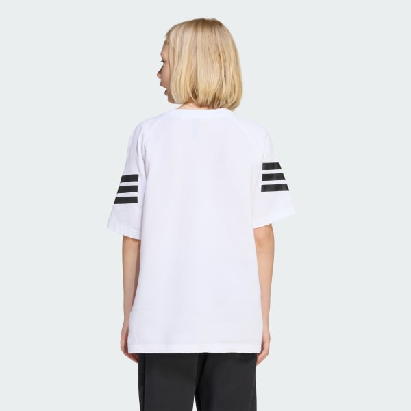 Beyaz FUTURE ICONS 3 STRIPES TİŞÖRT