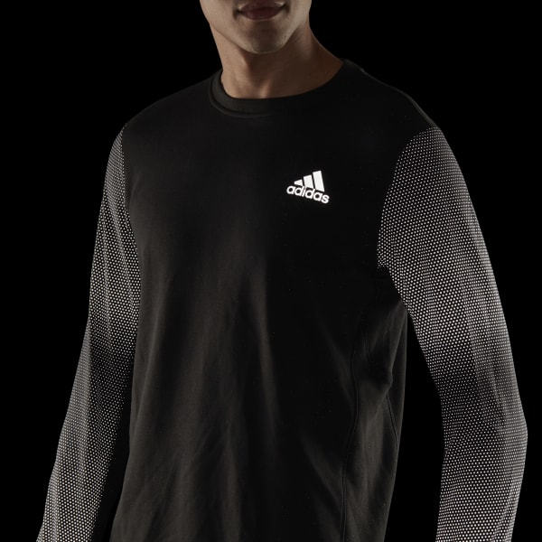 Black Fast Reflective Crew Sweatshirt TM998