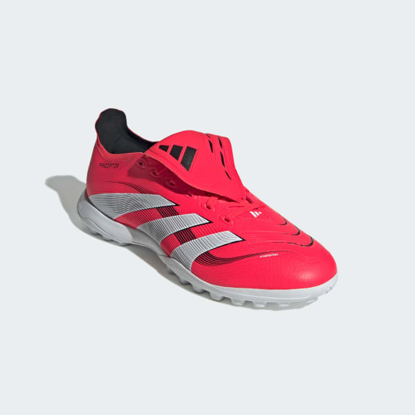 Rojo Calzado de Fútbol Predator League Lengüeta Plegable Pasto Sintético
